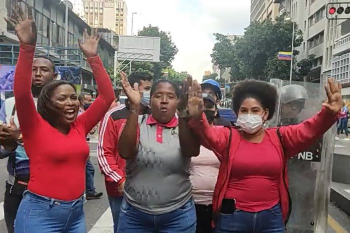 Trabajadores marcharon para exigir la derogación del instructivo Onapre