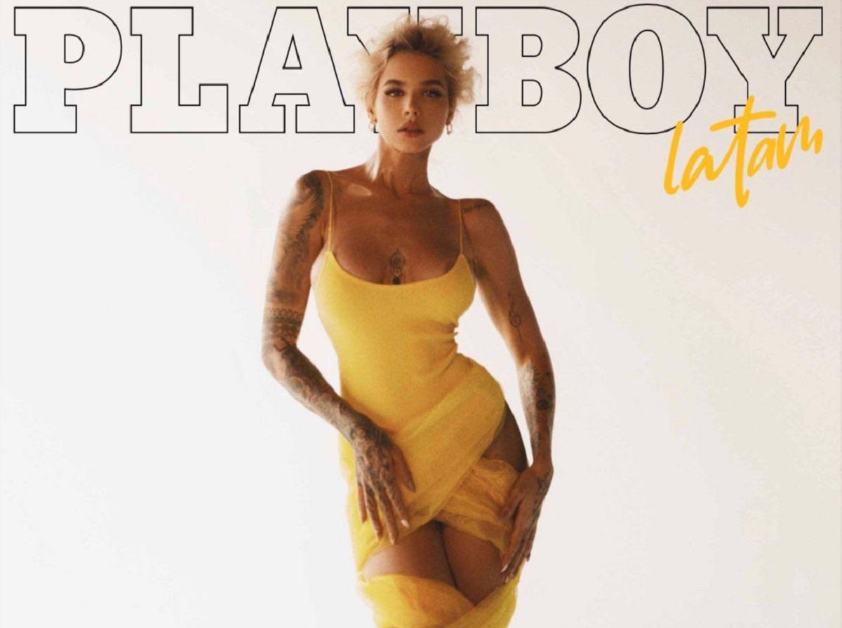 Venezolana Grecia González en la portada de agosto de Playboy