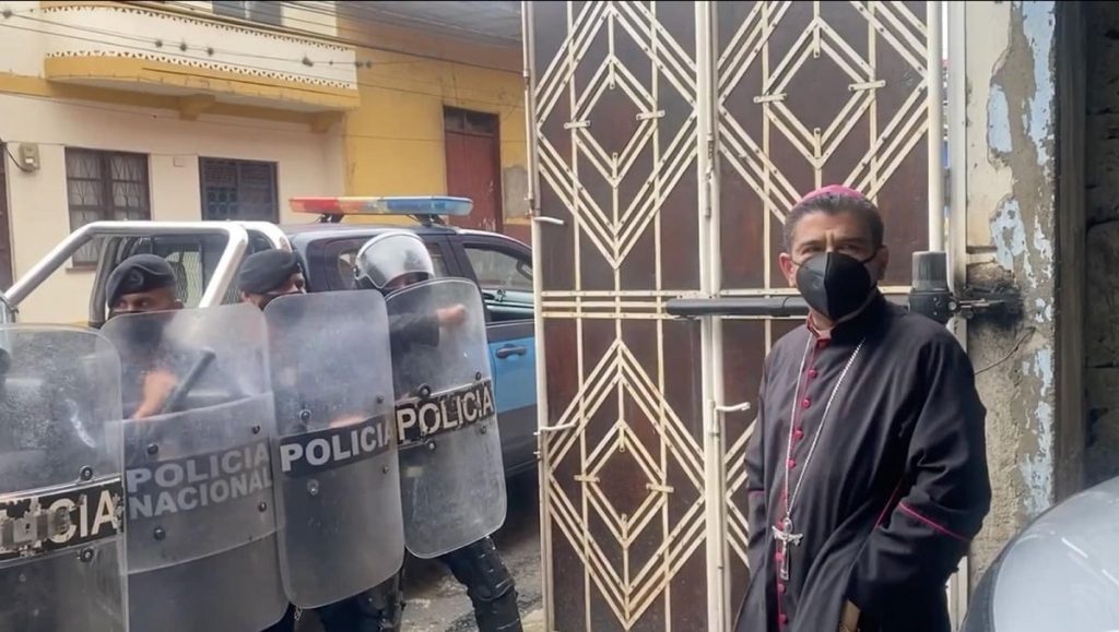 obispo arrestado en Nicaragua