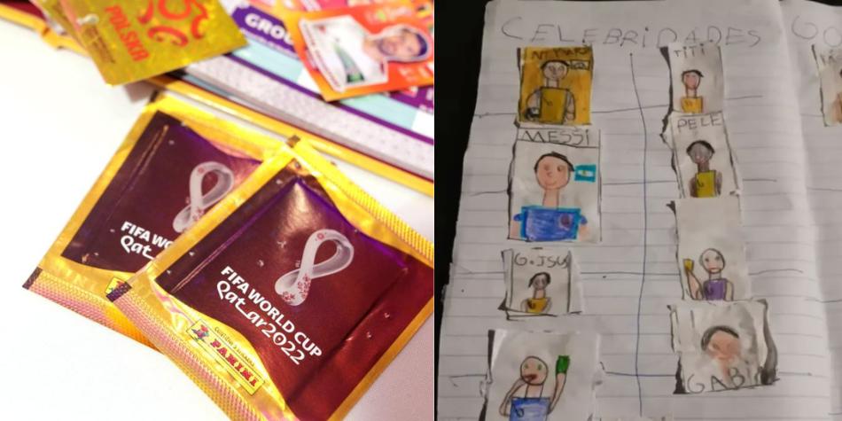 Niño de ocho años creó su propio álbum Panini del Mundial