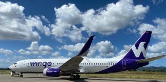 INAC aún no ha autorizado vuelos de la aerolínea colombiana Wingo