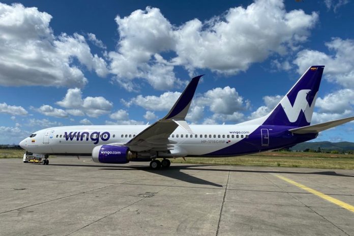 INAC aún no ha autorizado vuelos de la aerolínea colombiana Wingo