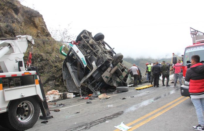 Accidente en Colombia. Foto: AFP