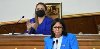 Delcy Rodríguez presentó Ley contra el fascismo ante la AN 2020