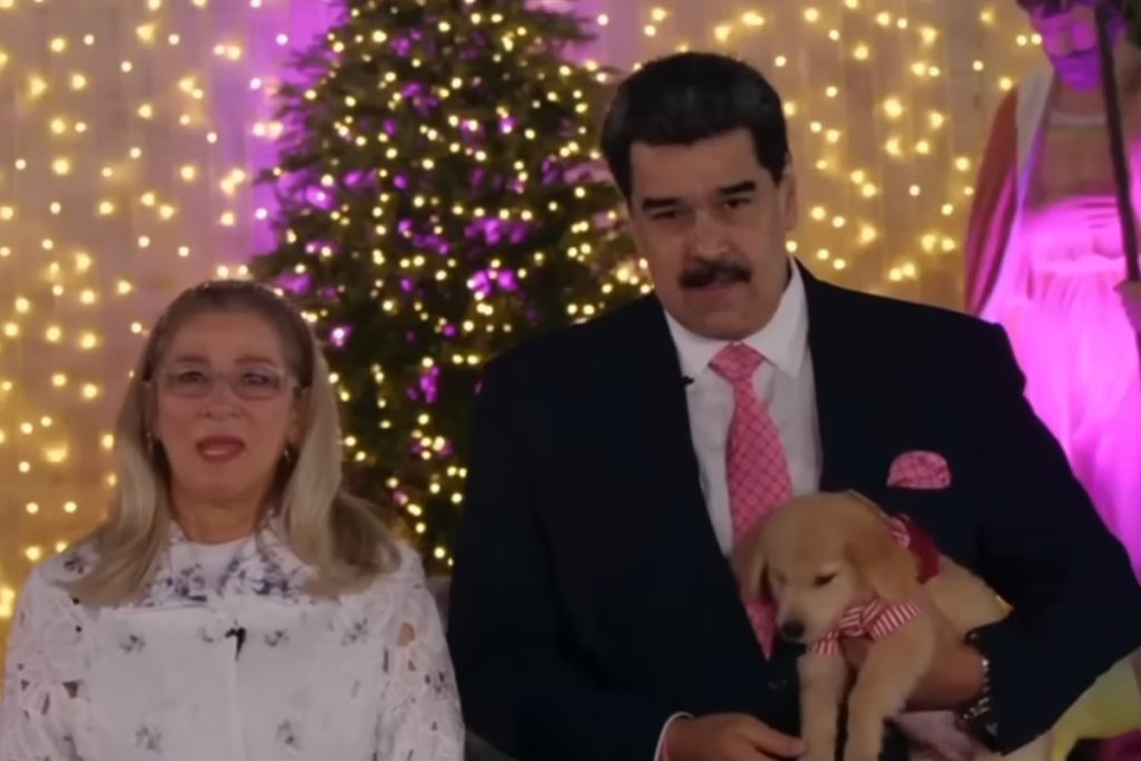 Maduro compartió su “mensaje navideño” acompañado de Cilia Flores