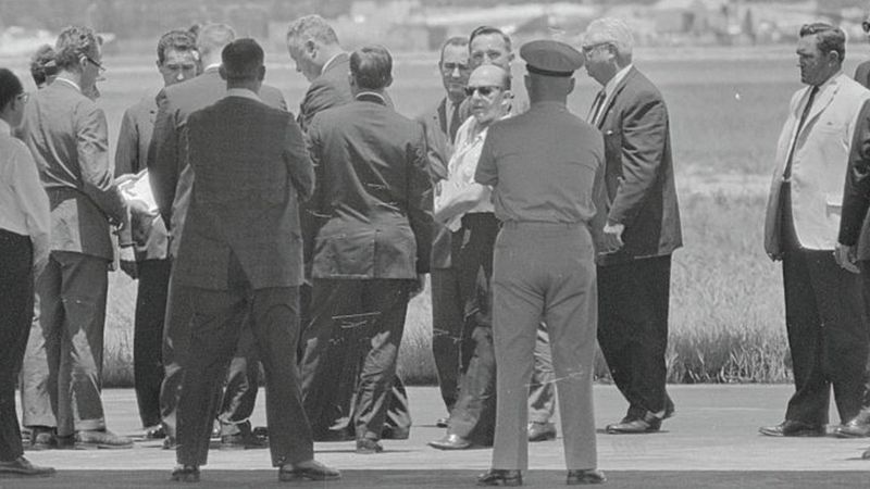 En 1963 las autoridades de EE.UU. aceptaron la solicitud de Venezuela y extraditaron a Pérez Jiménez, quien fue juzgado y condenado por corrupción en su país. Getty Images 