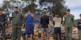 Militares detienen a tres personas por la minería ilegal en Venezuela