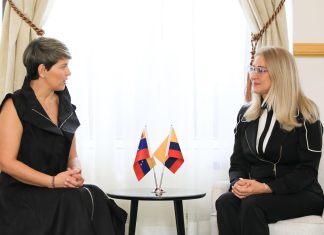 Primera dama de Colombia se reunió con Cilia Flores en Miraflores