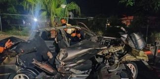 4 adultos y una menor de edad fallecieron en el accidente de tránsito donde colisionaron un auto y un camión de basura, en Maracay, estado Aragua.