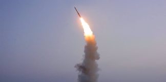 Corea del Norte lanzó hoy un satélite a bordo de un cohete espacial, según informó el ejército surcoreano