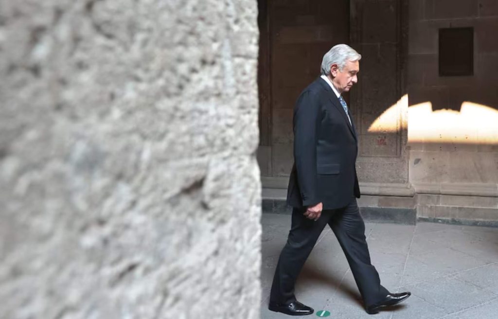 López Obrador en el Palacio Nacional, México. Hector Vivas - Getty Images South America