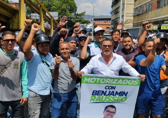 Benjamín Rausseo motorizados de Caracas