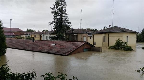 inundaciones Italia Emilia Romaña