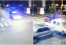 Camioneta chocó contra una patrulla de la policía de Chacao