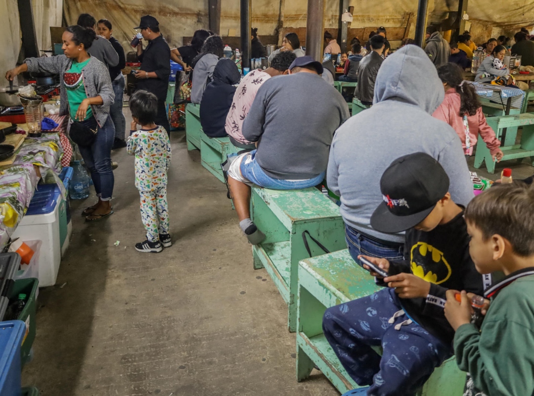 migrantes albergues Tijuana