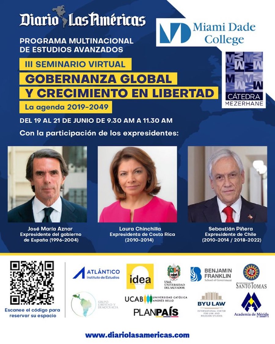 Miami Dade College, Diario Las Américas y Grupo IDEA invitan a seminario con José María Aznar