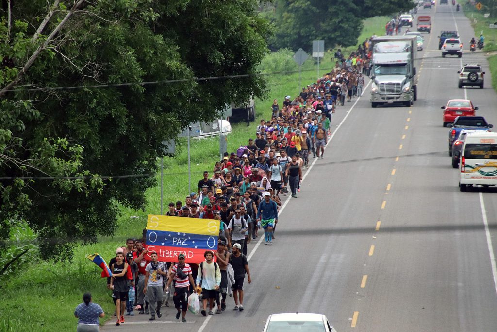 Caravana migrantes venezolanos