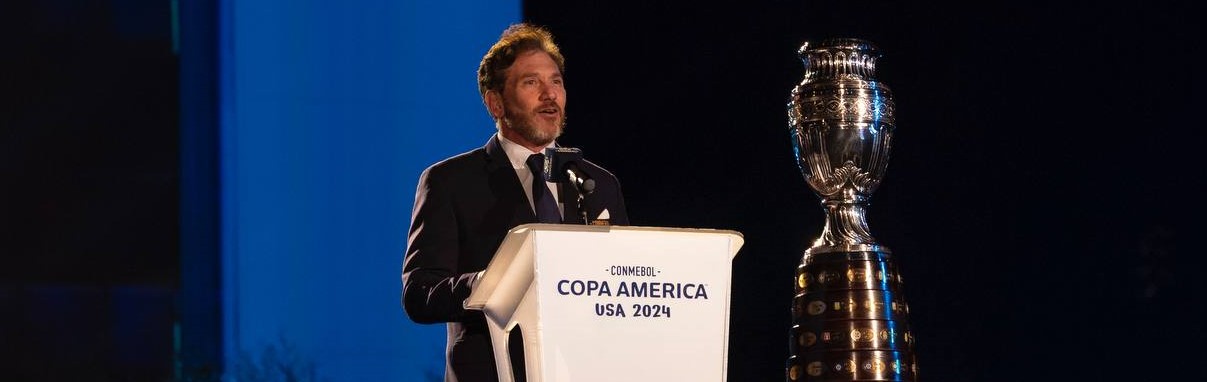 O novo logo da CONMEBOL Copa América 2024™ fará o continente