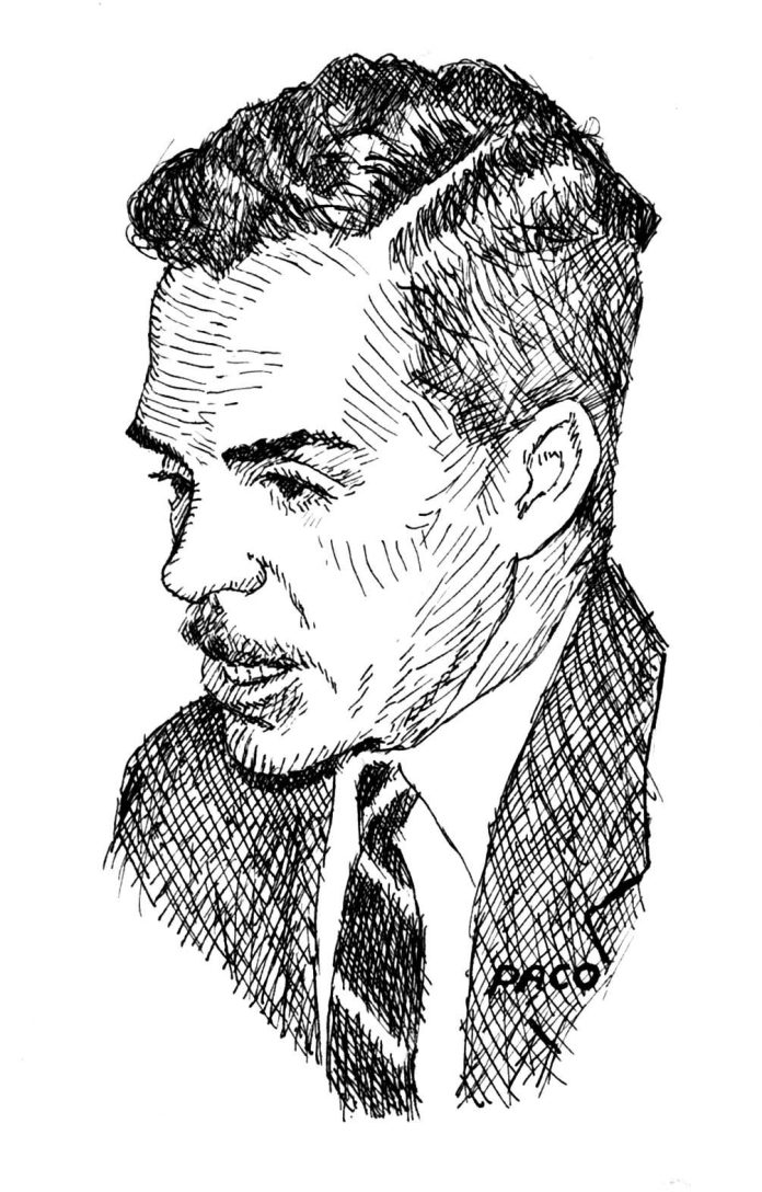 Caricatura a Antonio Arráiz, periodista y escritor. Primer director del diario El Nacional