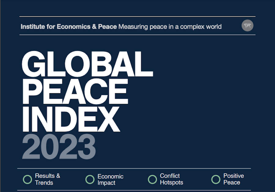 La paz global se ha deteriorado en comparación con el año pasado