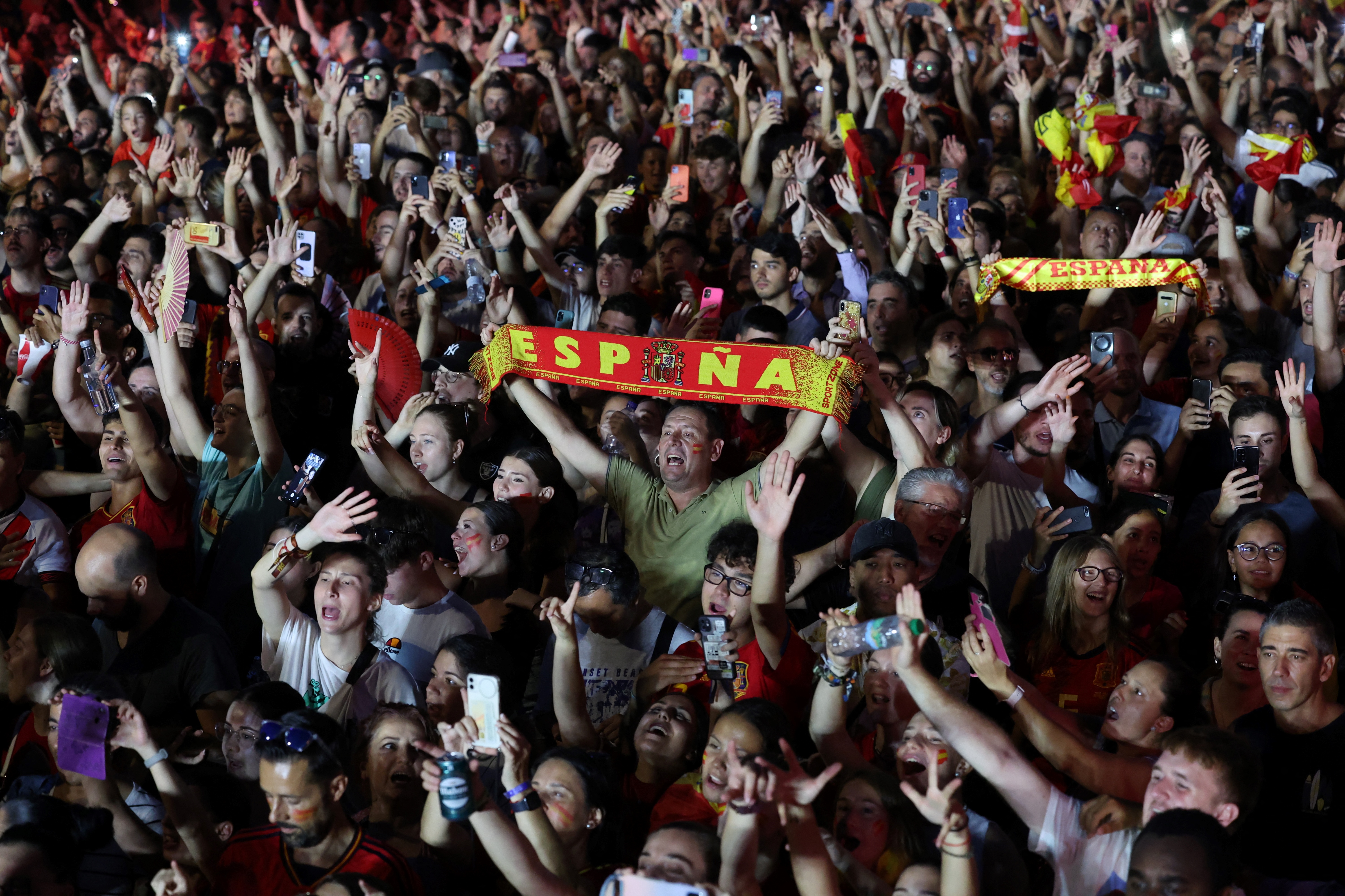 Madrid celebró el título con las campeonas del mundo