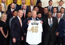 Biden recibe a los Astros de Houston en la Casa Blanca para celebrar su título de la MLB