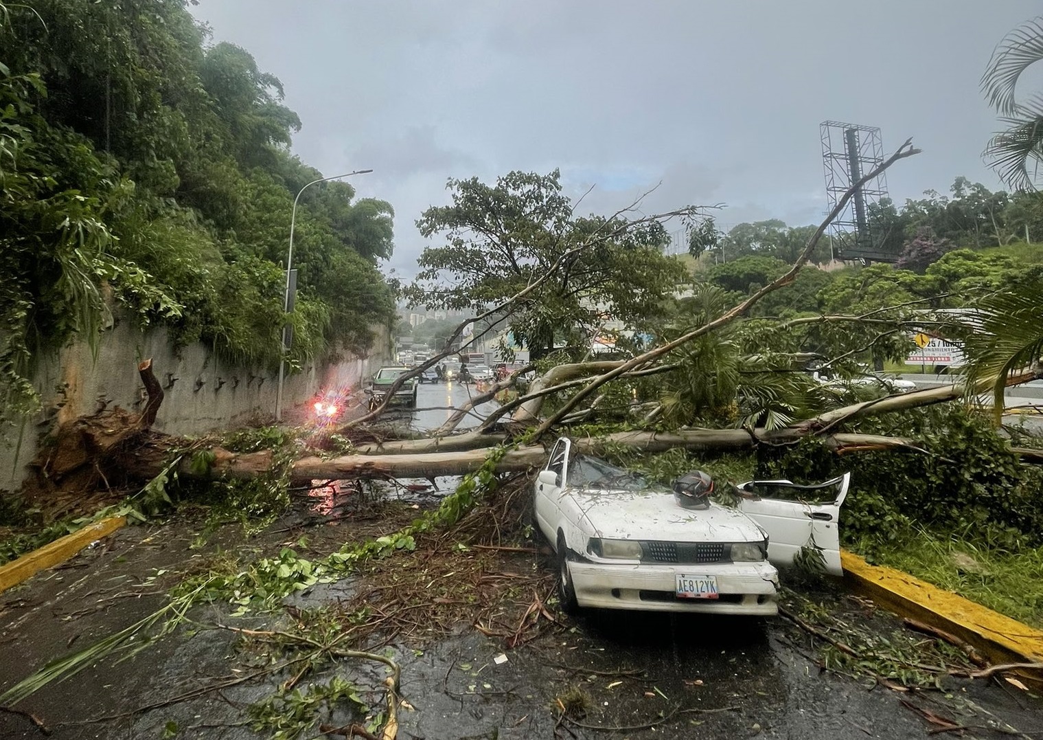 Un muerto, árboles caídos y fallas eléctricas tras fuertes lluvias registradas en Caracas