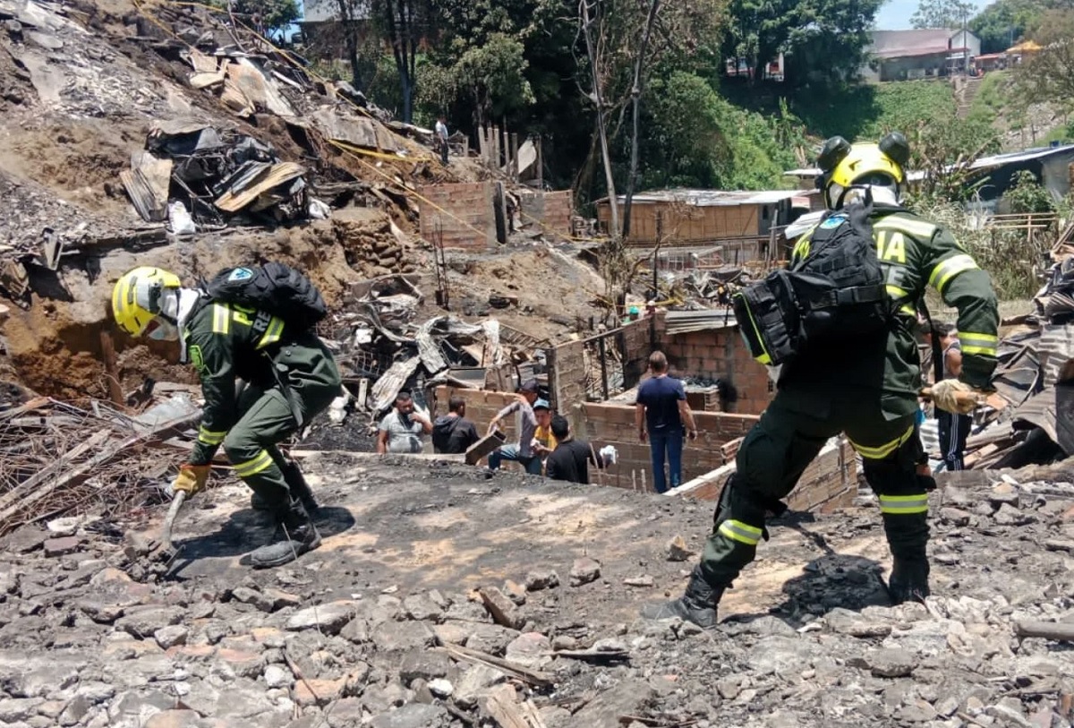 Incendio en Colombia