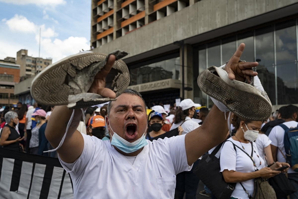 VENEZUELA-CRISIS-EDUCATION-HEALTH-PROTEST