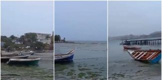 Fuertes vientos y oleaje causaron daños en costas de Nueva Esparta