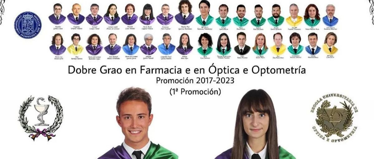 La curiosa foto de graduación de una universidad gallega que tiene dos alumnos y más de 30 profesores