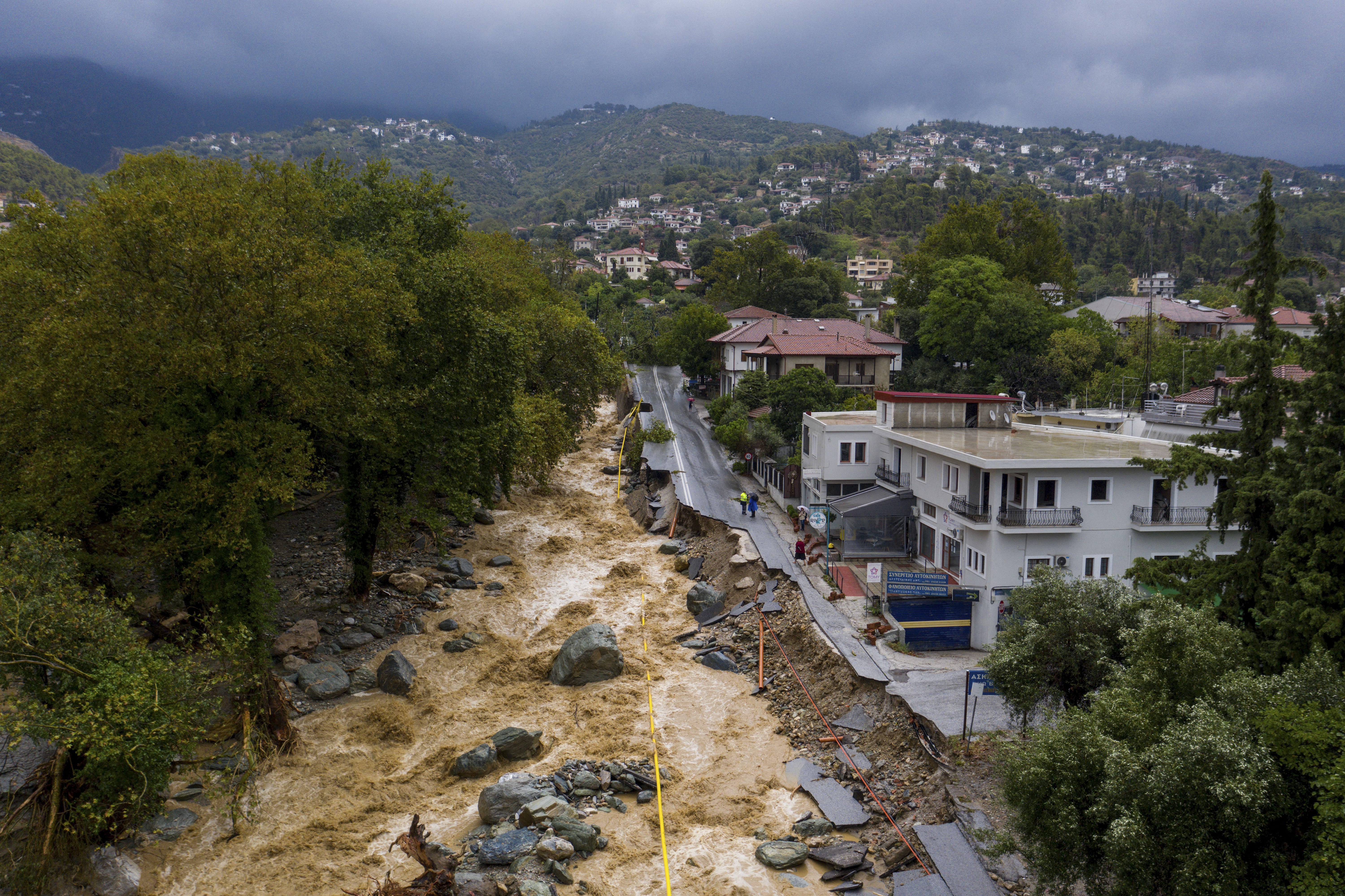 GREECE-WEATHER-FLOODS