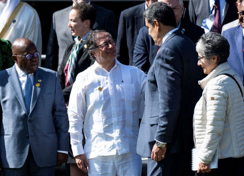 Gustavo Petro y Maduro. Getty Images