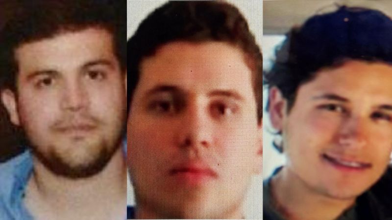 Joaquin, Iván Archivaldo y Jesús Alfredo son tres de los hijos del Chapo vinculados a actividades criminales. Foto: Departamento de Estado de EEUU