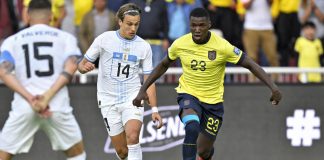 Ecuador remonta juego ante Uruguay