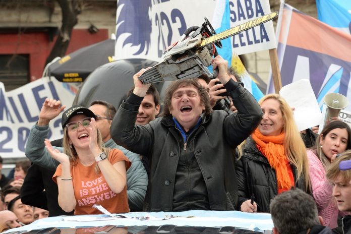 Argentina, elecciones motosierra Milei