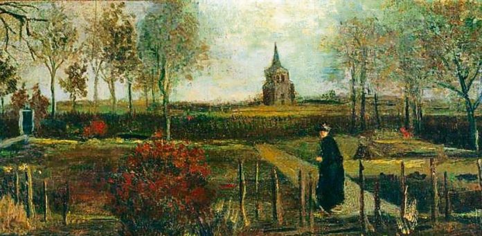 Van Gogh - Jardín rectoral en Nuenen en primavera