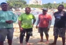 pescadores varados La Guaira