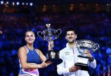 Novak Djokovic y Aryna Sabalenka