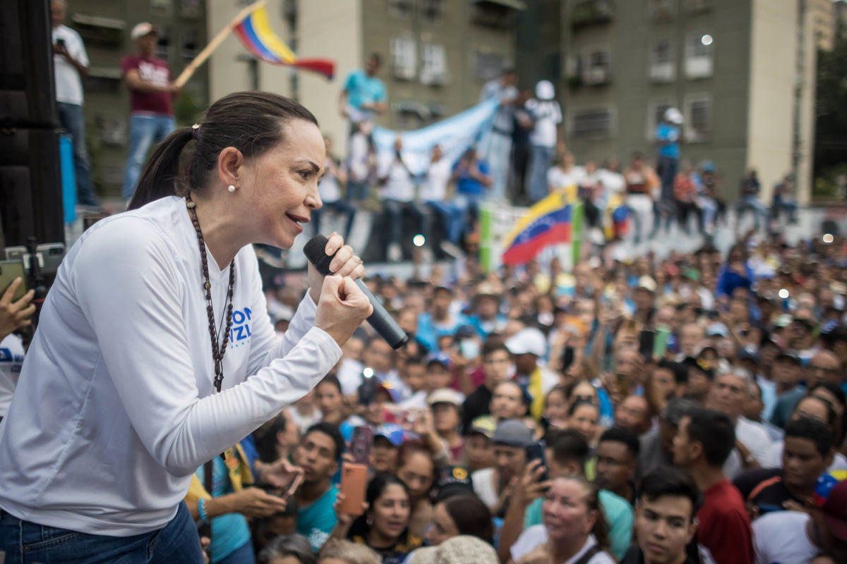 María Corina Machado, segura de tener ganadas las primarias opositoras venezolanas