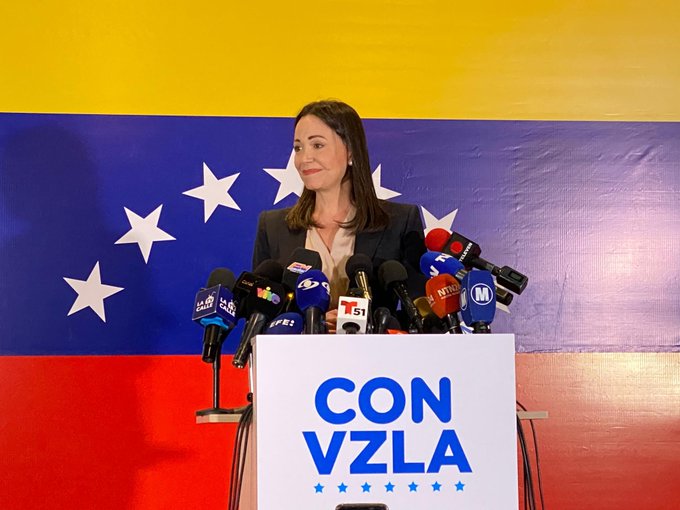 Primer discurso de María Corina Machado tras ganar las primarias: "Recibí el mandato de los venezolanos de lograr la derrota de Nicolás Maduro"