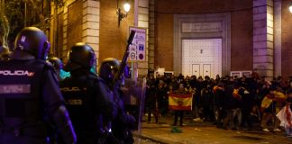 Decimocuarta jornada de protestas en Madrid tras la investidura de Pedro Sánchez como presidente