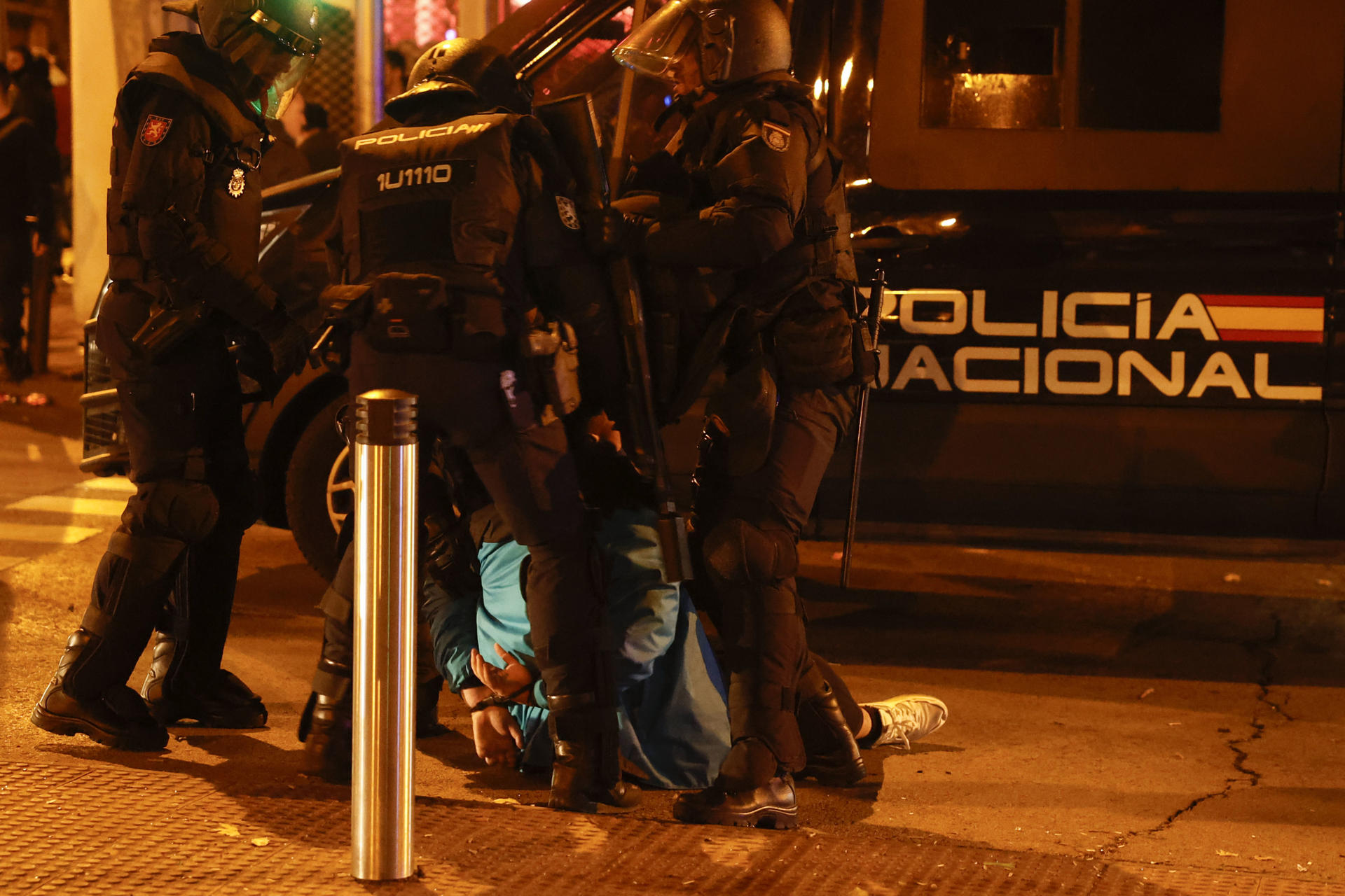 La manifestación de Madrid termina con incidentes, cargas y 15 detenidos