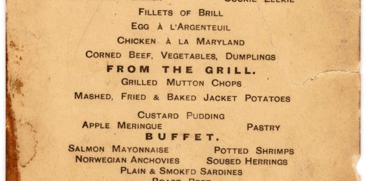 Un ejemplar de un menú del Titanic vendido en subasta por más de 100.000 dólares