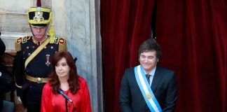 Cristina Fernández y Javier Milei. EFE