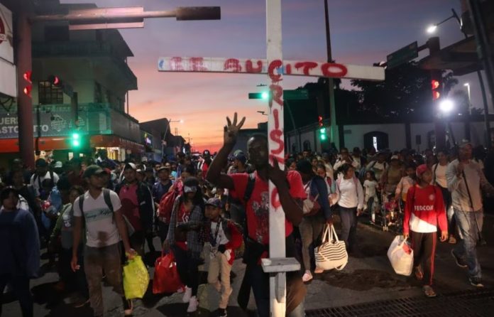 Tapachala caravana de migrantes