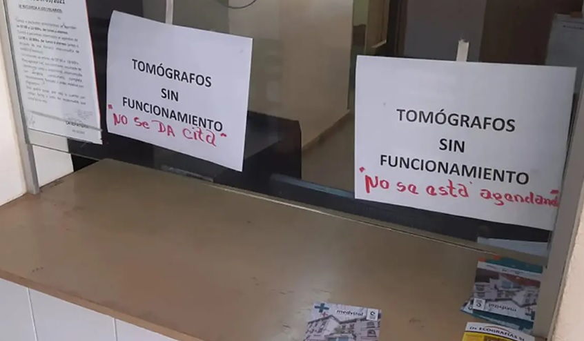 84% de los servicios de tomografía en hospitales del país están cerrados