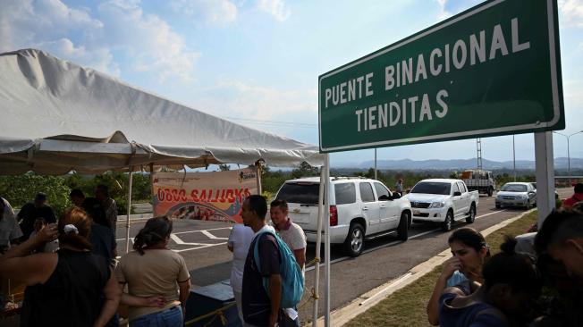 Frontera entre Cúcuta y Venezuela. AFP 