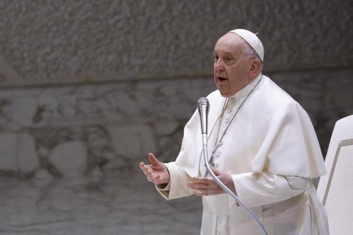El Papa Francisco, durante la audiencia de este miércoles. EFE