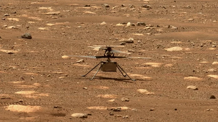 helicóptero Marte - sobre